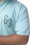 قميص جامبو قصير رجالي (اوشن) ـ أكوا (بين الأخضر والأزرق)