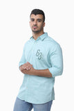 Ocean mens sleeve sleeve shirts AQUA