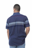 Pocket mens sleeve sleeve shirts BLUE