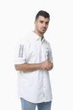 قميص جامبو قصير رجالي (XXXX) ـ أبيض
