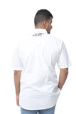 قميص جامبو قصير رجالي (XXXX) ـ أبيض